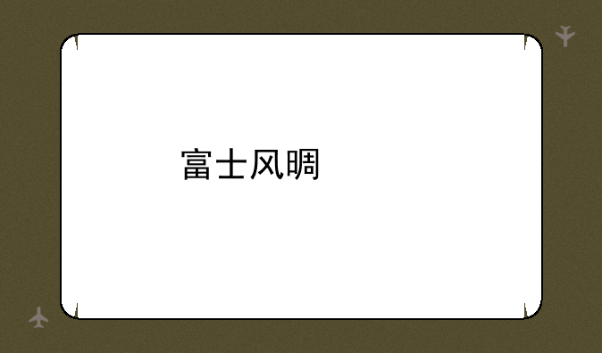 富士风景胶片设置