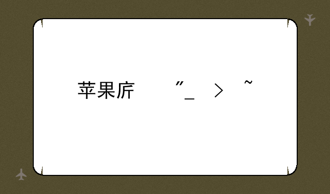 苹果序列号查询
