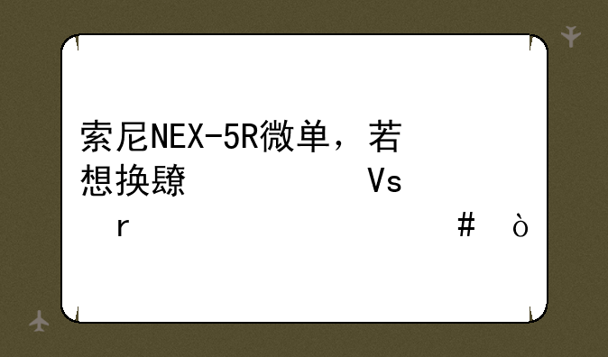 索尼NEX-5R微单，若想换长焦镜头需要什么？