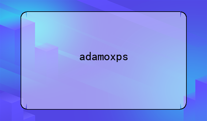 adamoxps