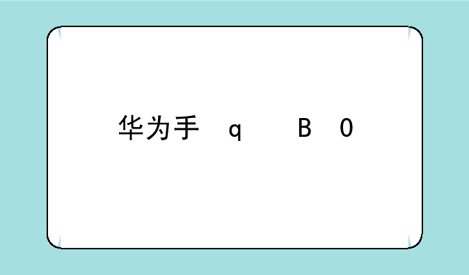 华为手环b3