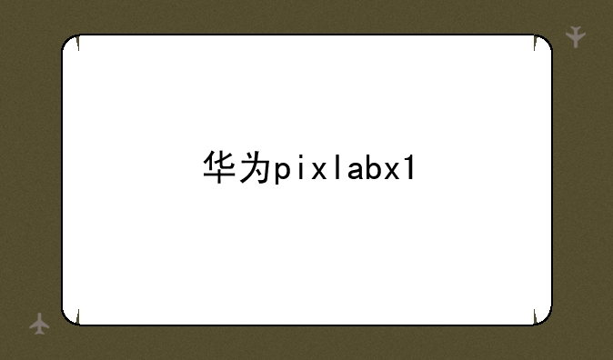 华为pixlabx1